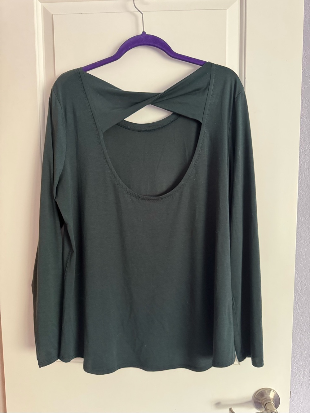 ATHLETA, open back, dark green, unworn